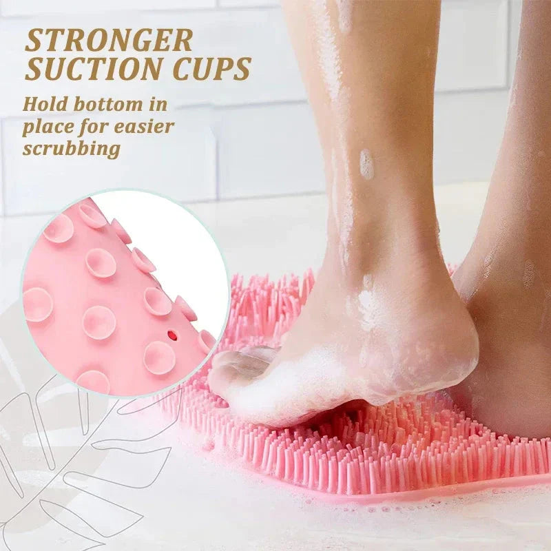Silicone Foot Scrubber Mat (Pack of 2)