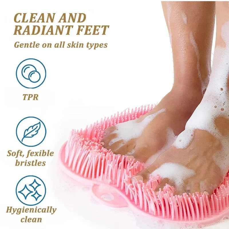 Silicone Foot Scrubber Mat (Pack of 2)