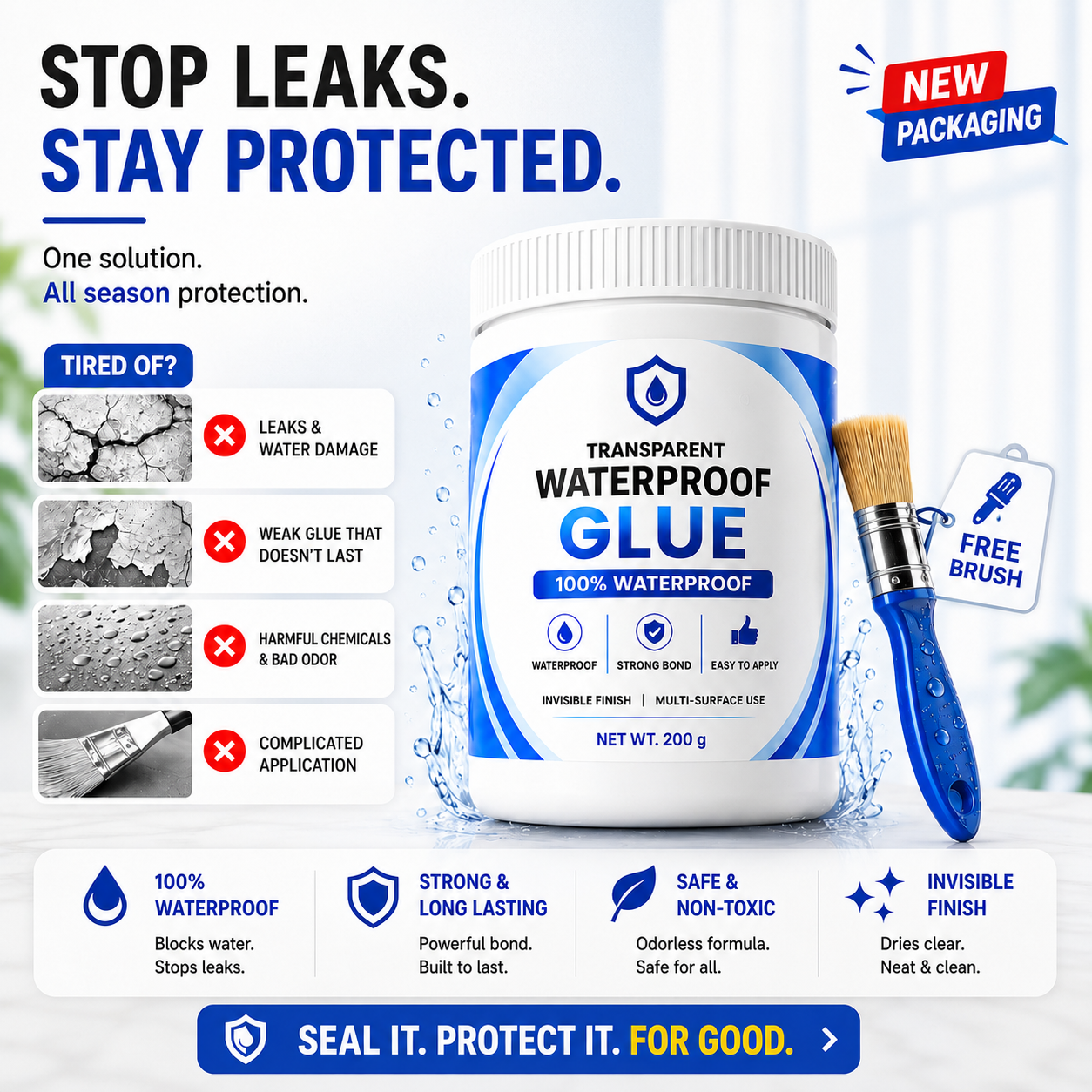 Transparent Waterproof Leak Repair Sealant